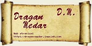Dragan Medar vizit kartica